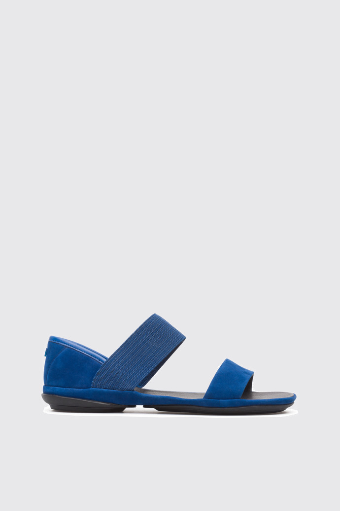 Side view of Right Blue Sandals for Women