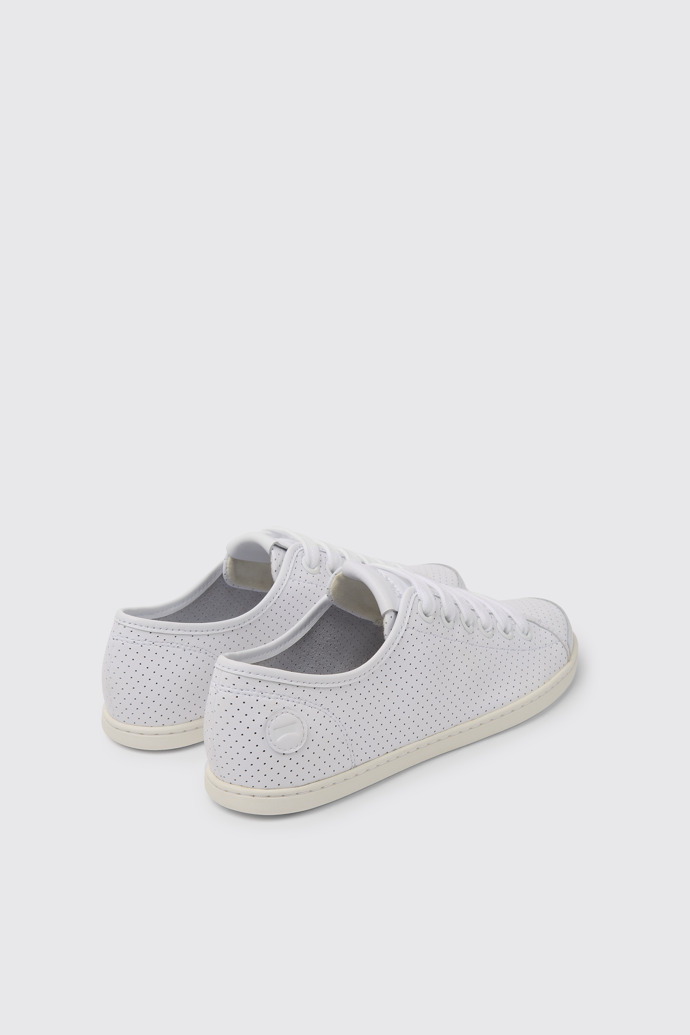 Back view of Uno White Sneakers for Women