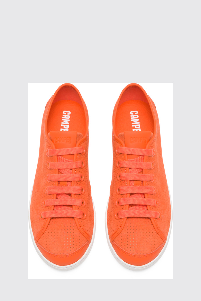 Overhead view of Uno Orange Sneakers for Women