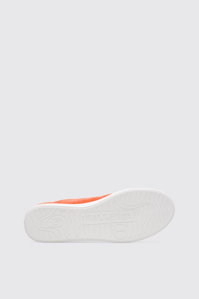 The sole of Uno Orange Sneakers for Women