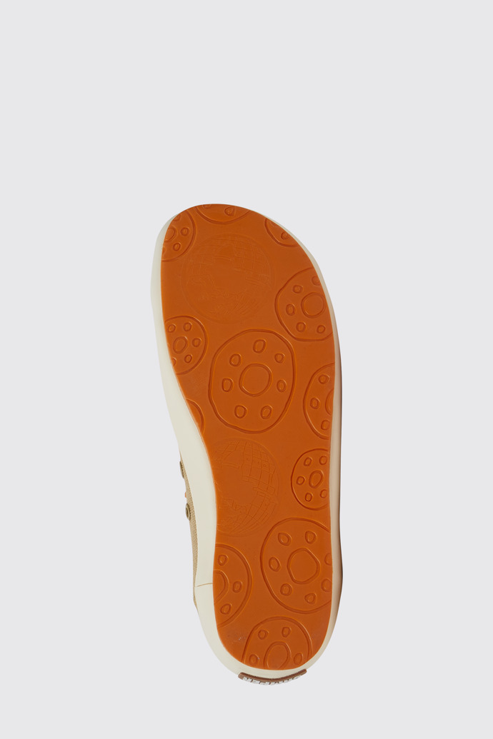 The sole of Peu Rambla Beige recycled cotton sneakers for women