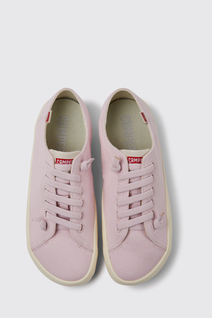 Peu Rambla Sneakers de algodón reciclado rosas para mujer