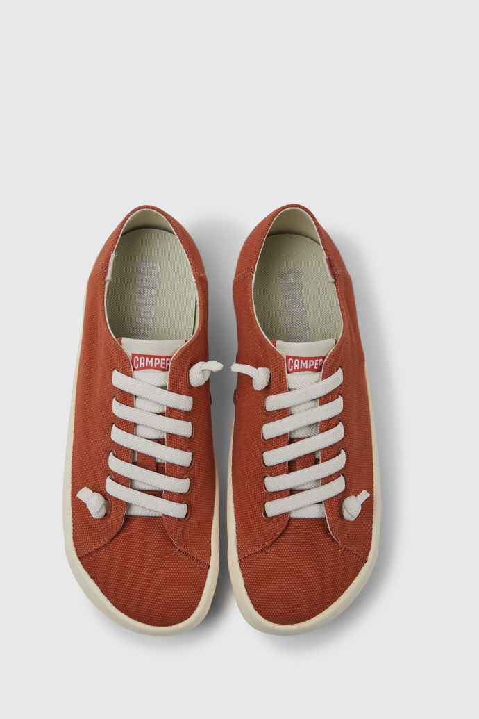 Peu Rambla Roter Damensneaker aus Recyclingbaumwolle