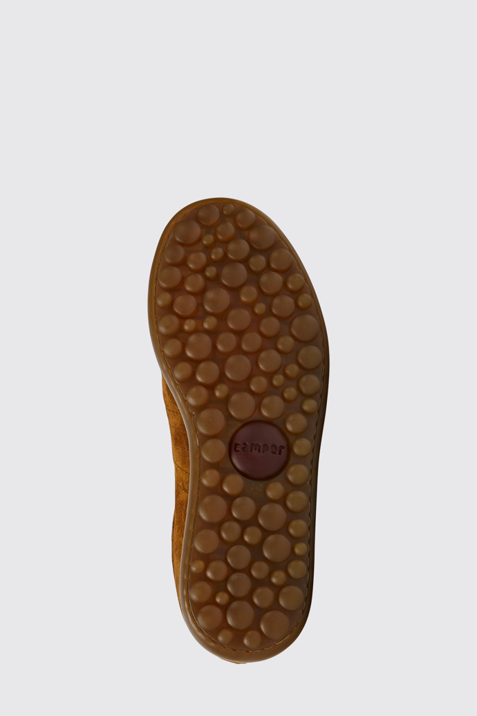 The sole of Pelotas Brown nubuck sneakers for women