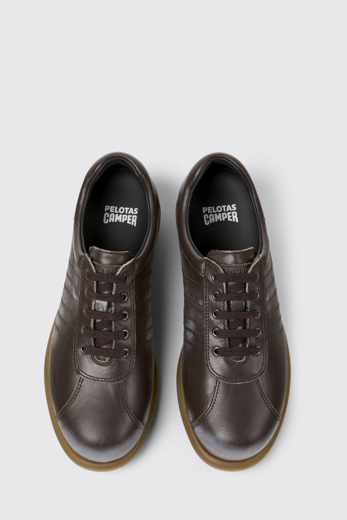 null Brown Leather Shoes for Women.