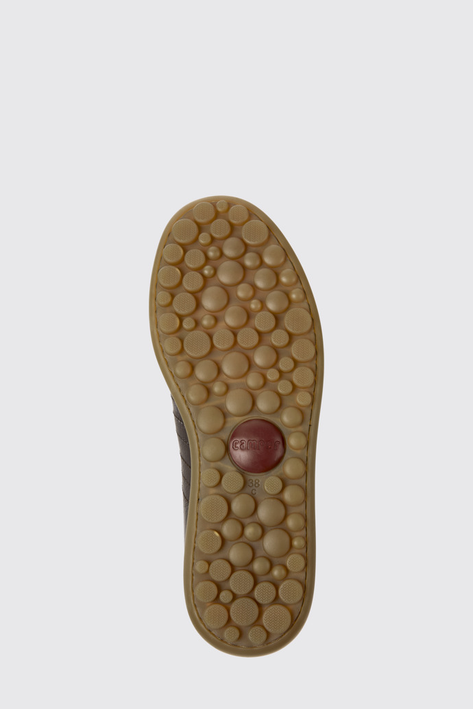 null Brown Leather Shoes for Women.