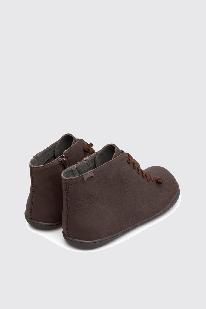 Back view of Peu Brown Ankle Boots for Men