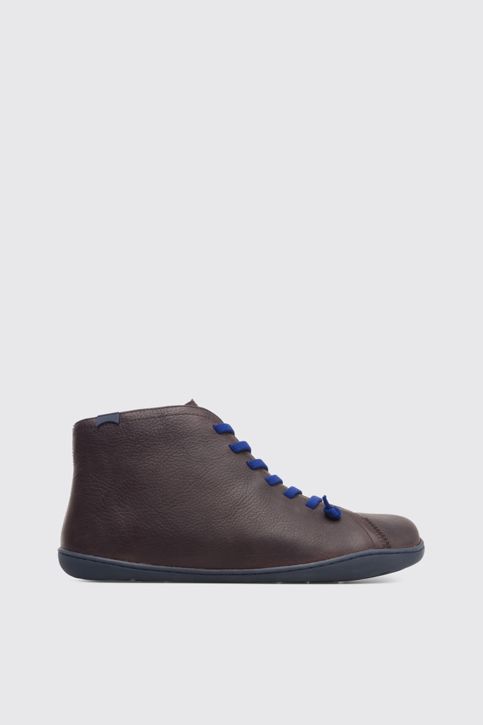 Side view of Peu Brown Ankle Boots for Men