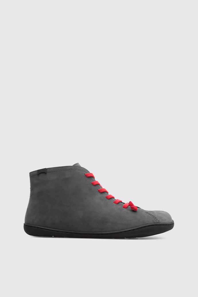 Side view of Peu Grey Ankle Boots for Men
