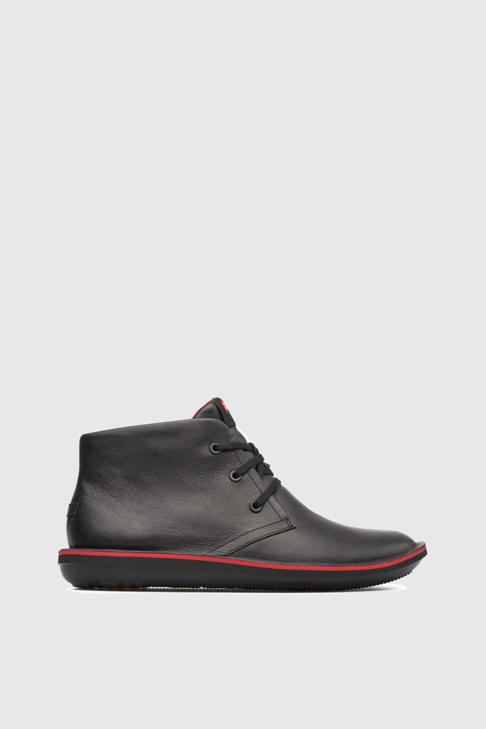 Side view of Beetle Black Casual Shoes for Men