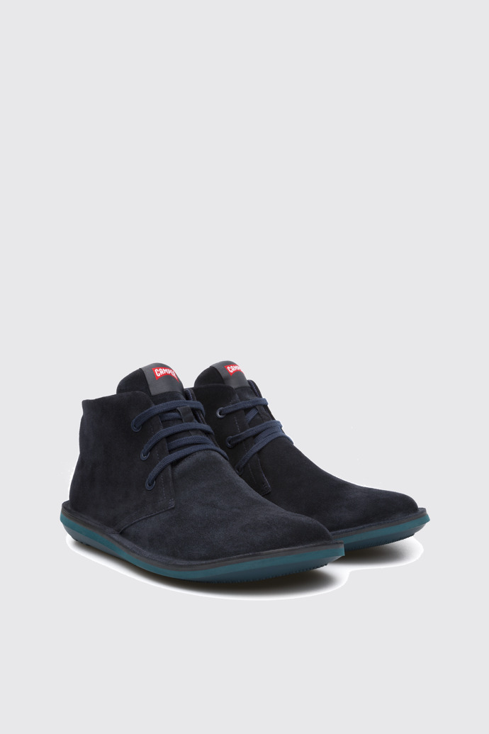 beetle Blue Ankle Boots for Men Fall Winter collection Camper USA