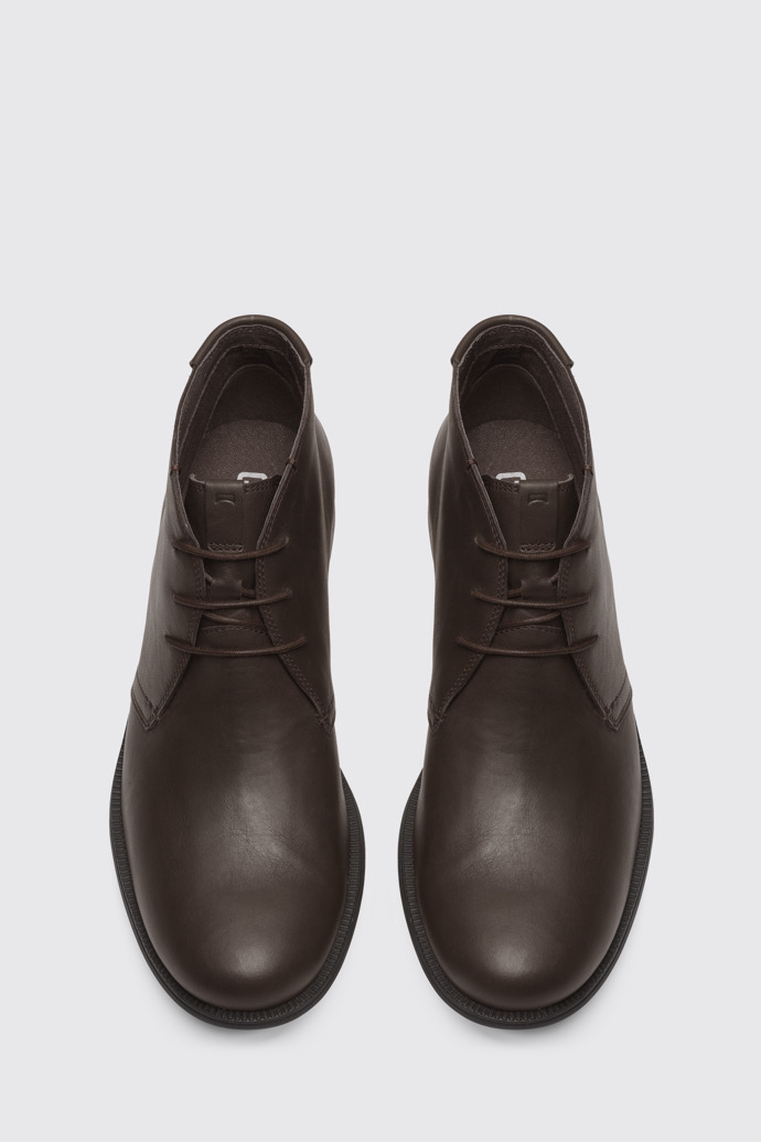 Overhead view of Mil Brown Ankle Boots for Men