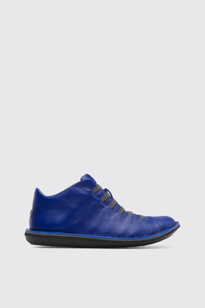 Side view of Beetle Blue Casual Shoes for Men