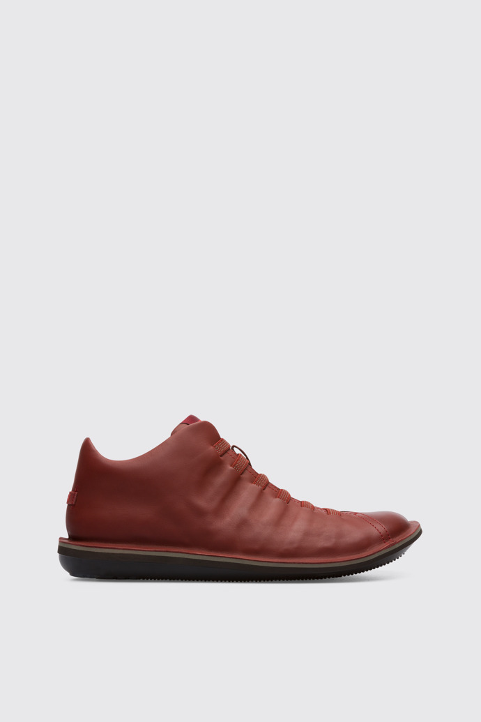 Side view of Beetle Red-brown sneaker for men