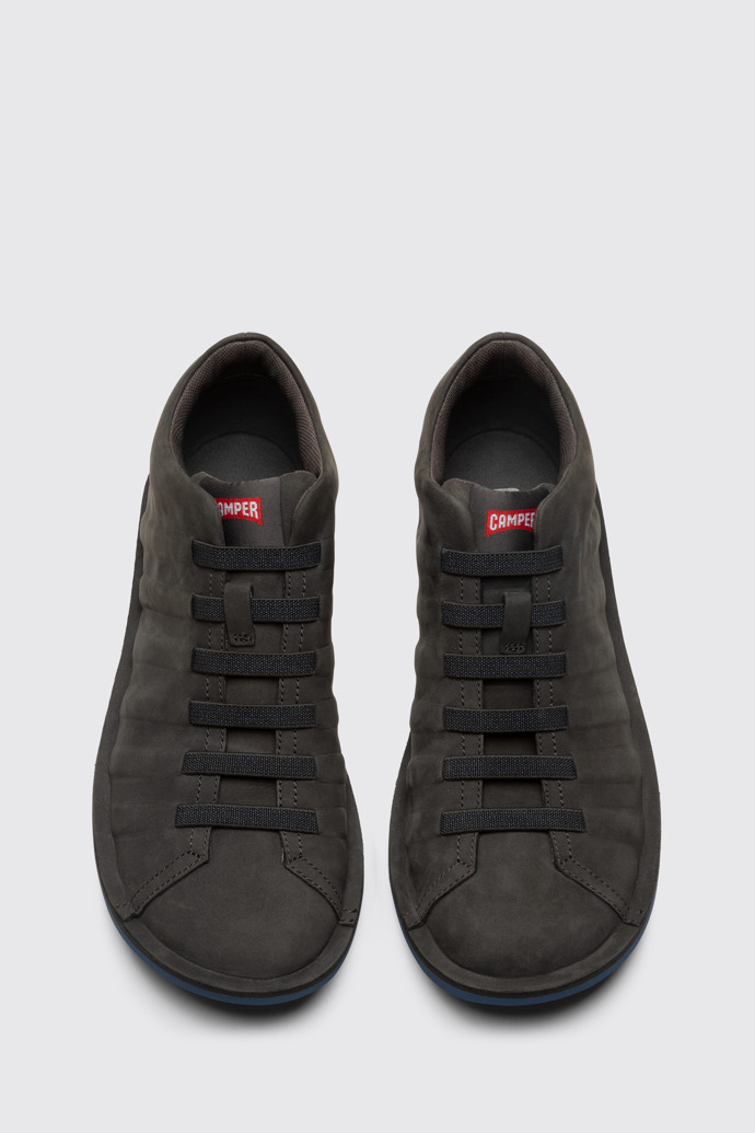 Overhead view of Beetle Dark grey sneaker for men