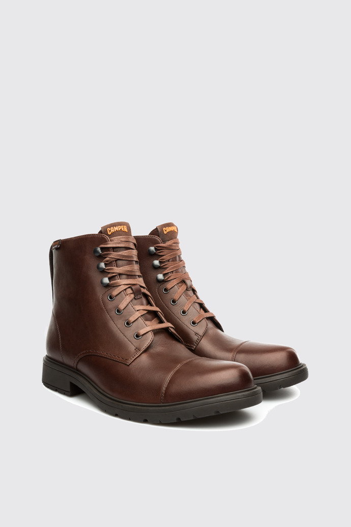 Neuman Brown Ankle Boots for Men - Spring/Summer collection - Camper USA