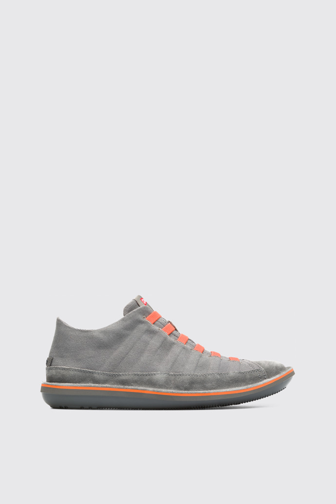 Side view of Beetle Grey Ankle Boots for Men