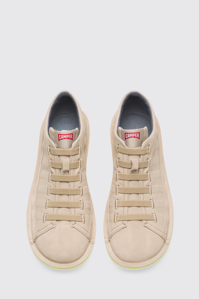 Overhead view of Beetle Men’s beige Sneakers