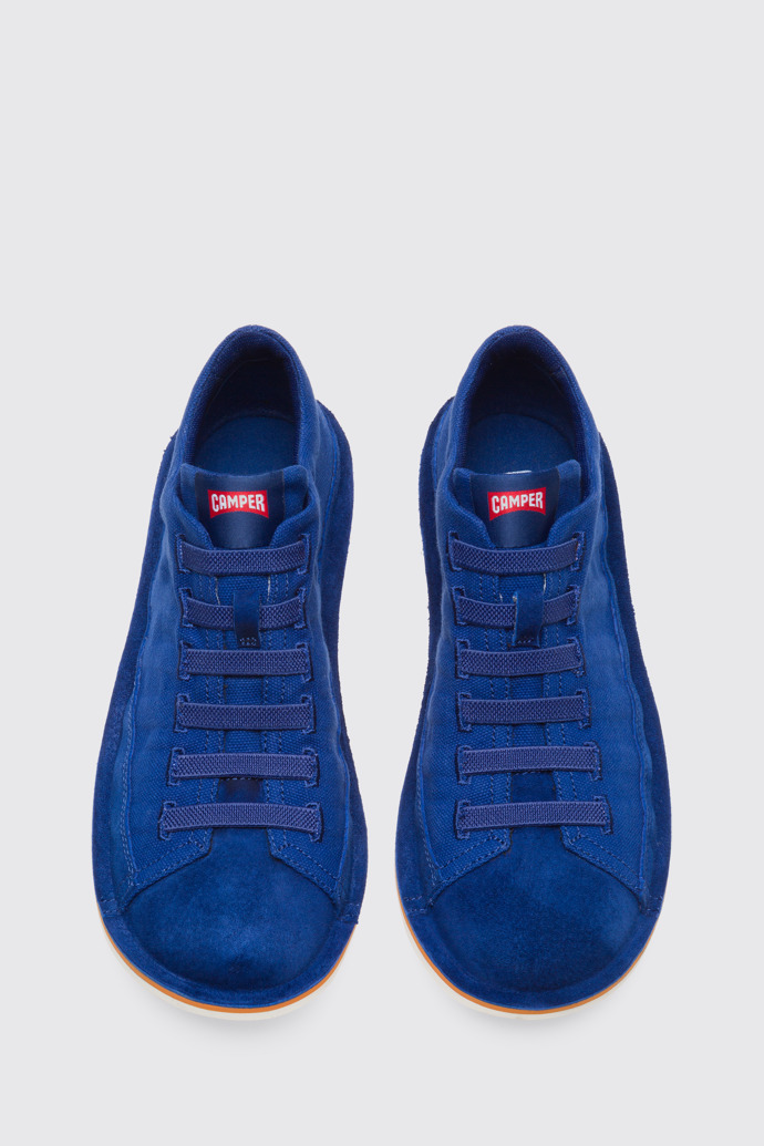 Overhead view of Beetle Men’s blue Sneakers