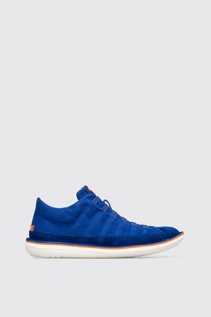 Side view of Beetle Men’s blue Sneakers