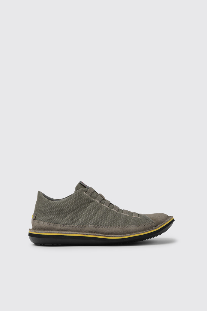 Beetle Tenis de piel en color gris para hombre