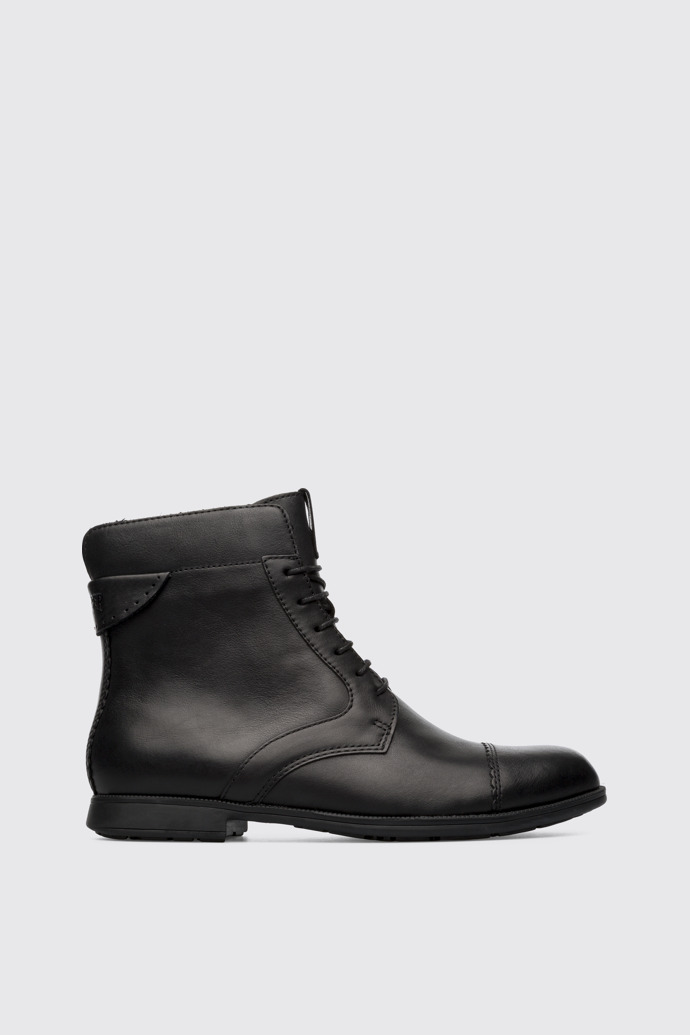 Side view of Mil Black Ankle Boots for Women
