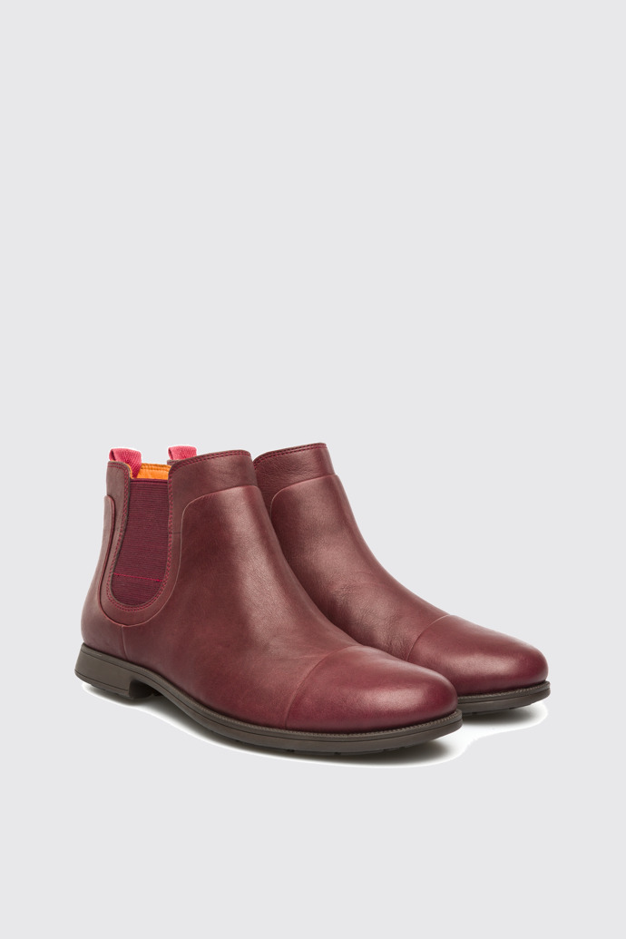 half past seven Horizontal tail Neuman Red Ankle Boots for Women - Fall/Winter collection - Camper Malta