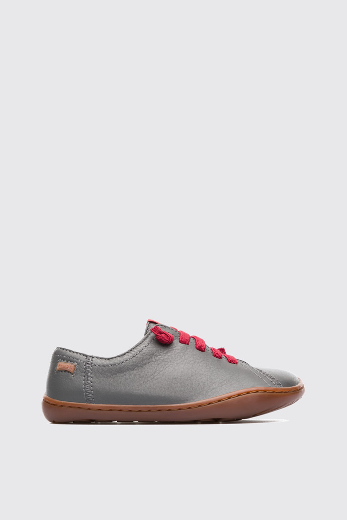 Side view of Peu Grey Lace-Up for Kids
