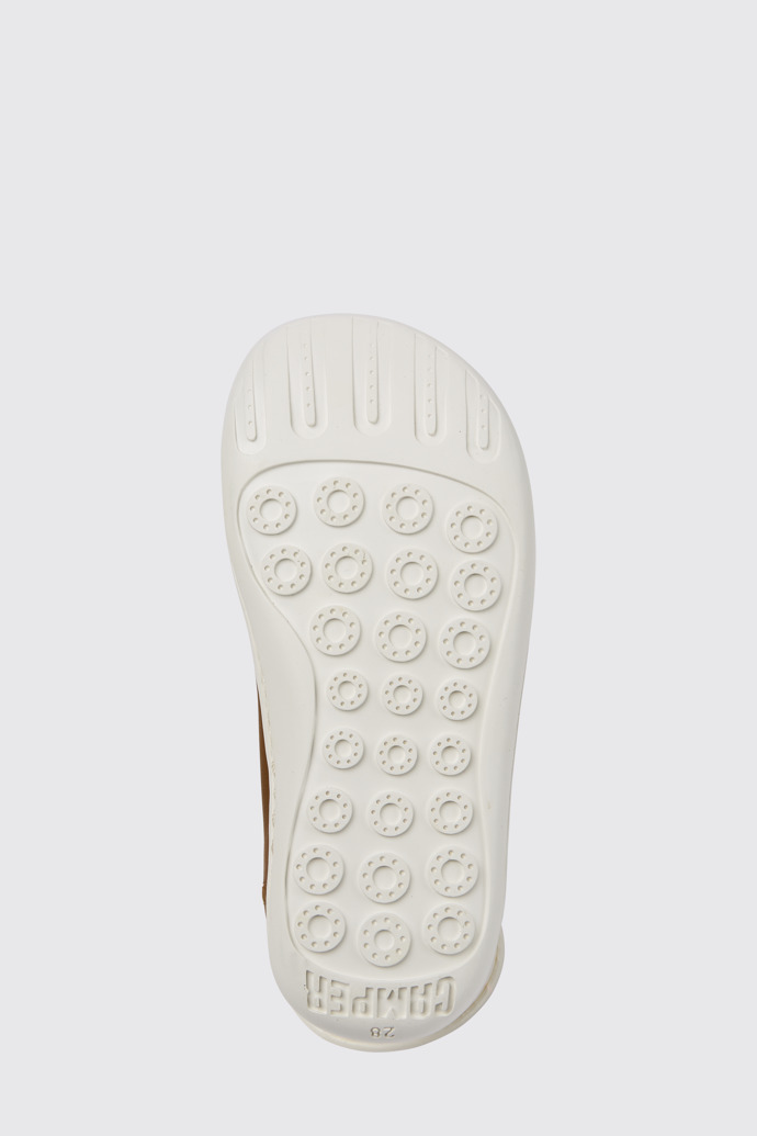The sole of Peu Brown leather shoes for kids