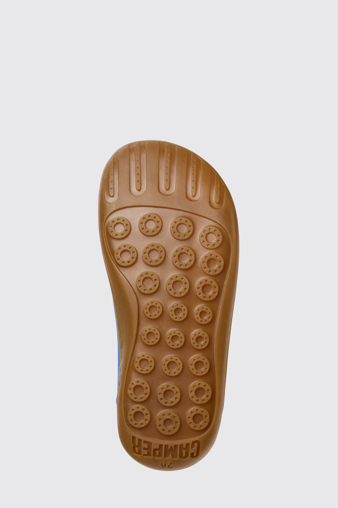 The sole of Peu Blue leather shoes for kids
