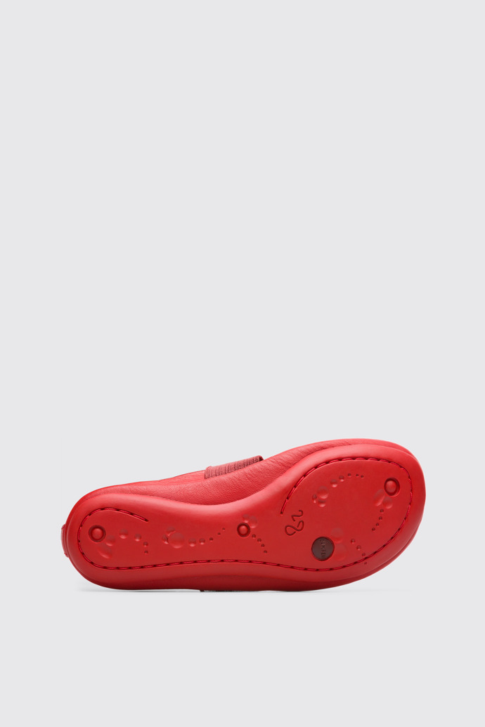 The sole of Right Red Ballerinas for Kids