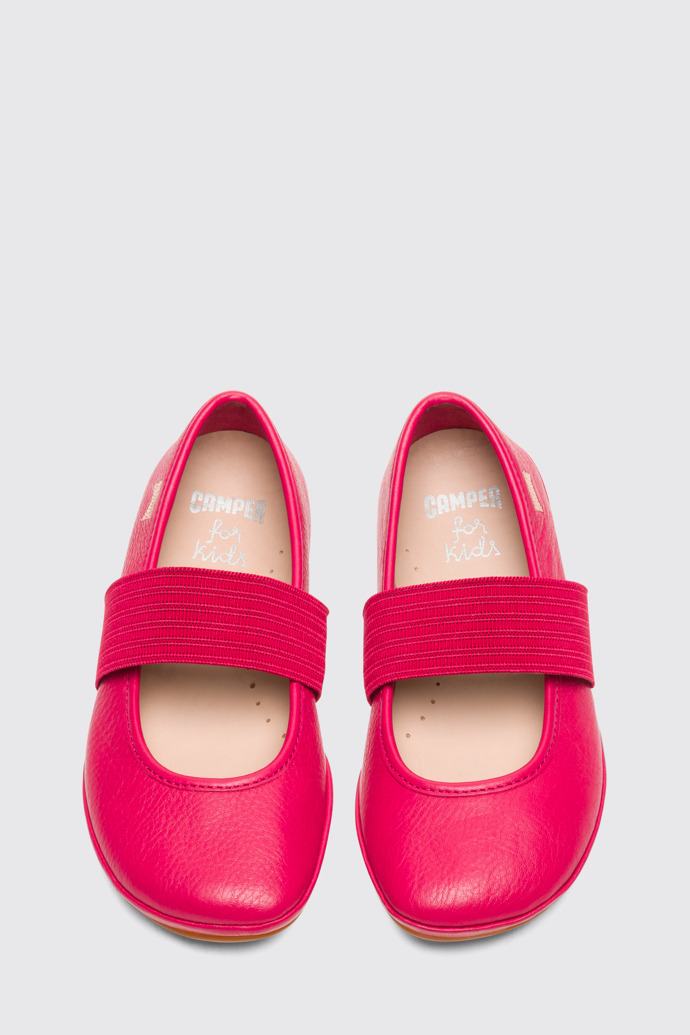 Overhead view of Right Pink Ballerinas for Kids