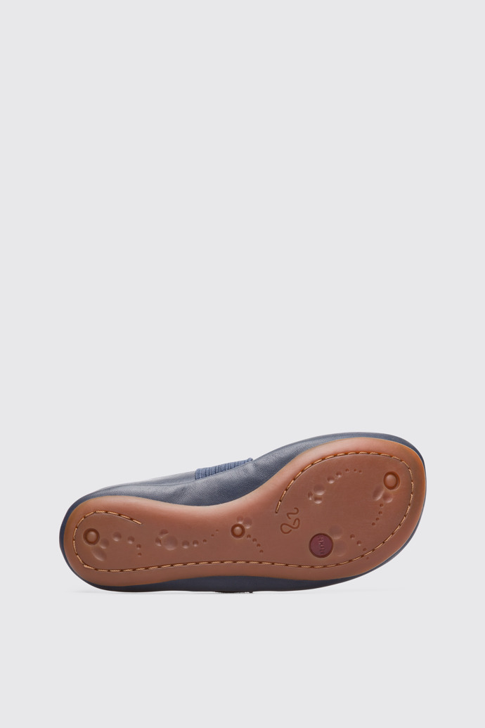 The sole of Right Navy ballerina shoe for girls