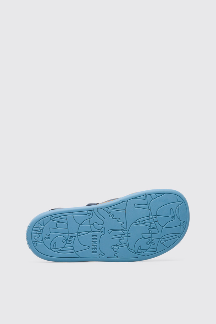 The sole of Bicho Blue Sandals for Kids
