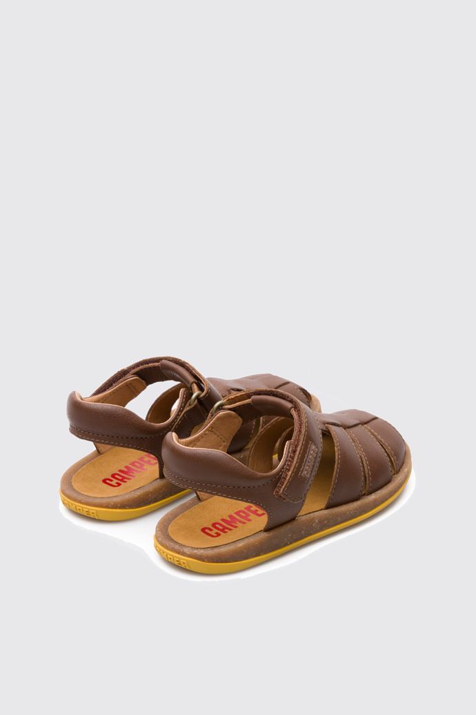 Back view of Bicho Brown Velcro for Kids