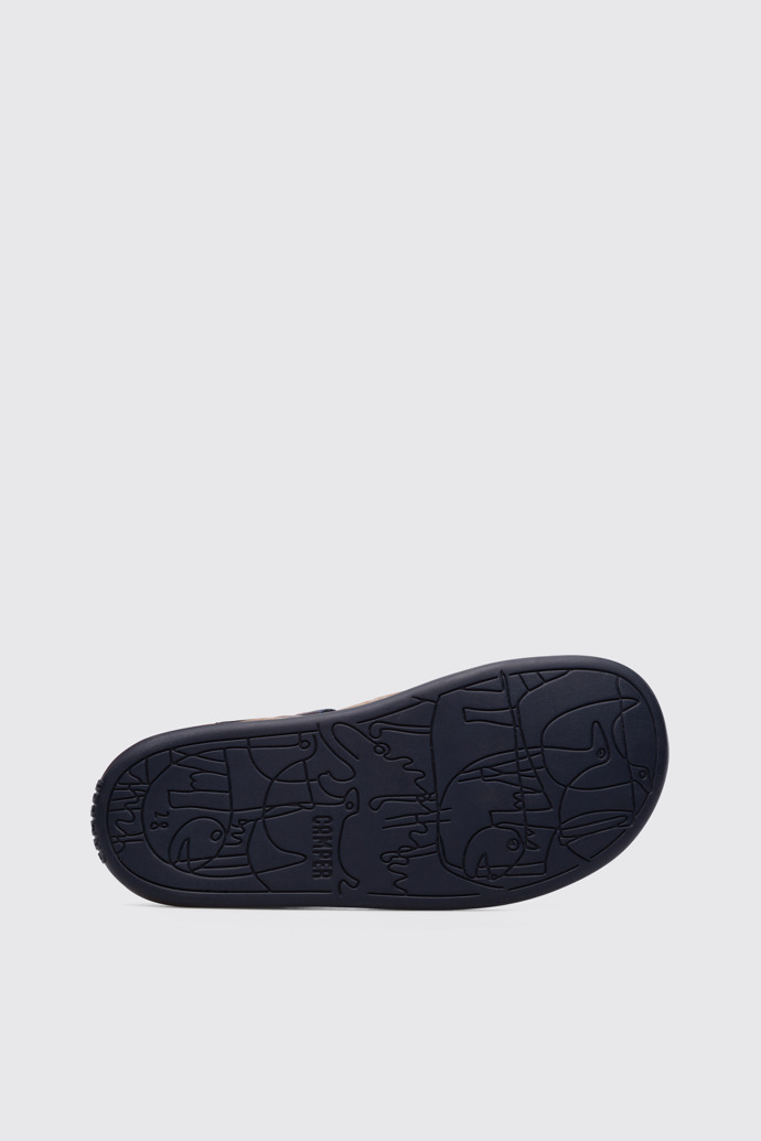 The sole of Bicho Closed navy T-strap sandal for kids