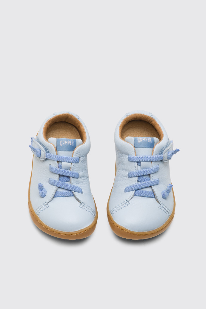 Overhead view of Peu Blue shoe for kids