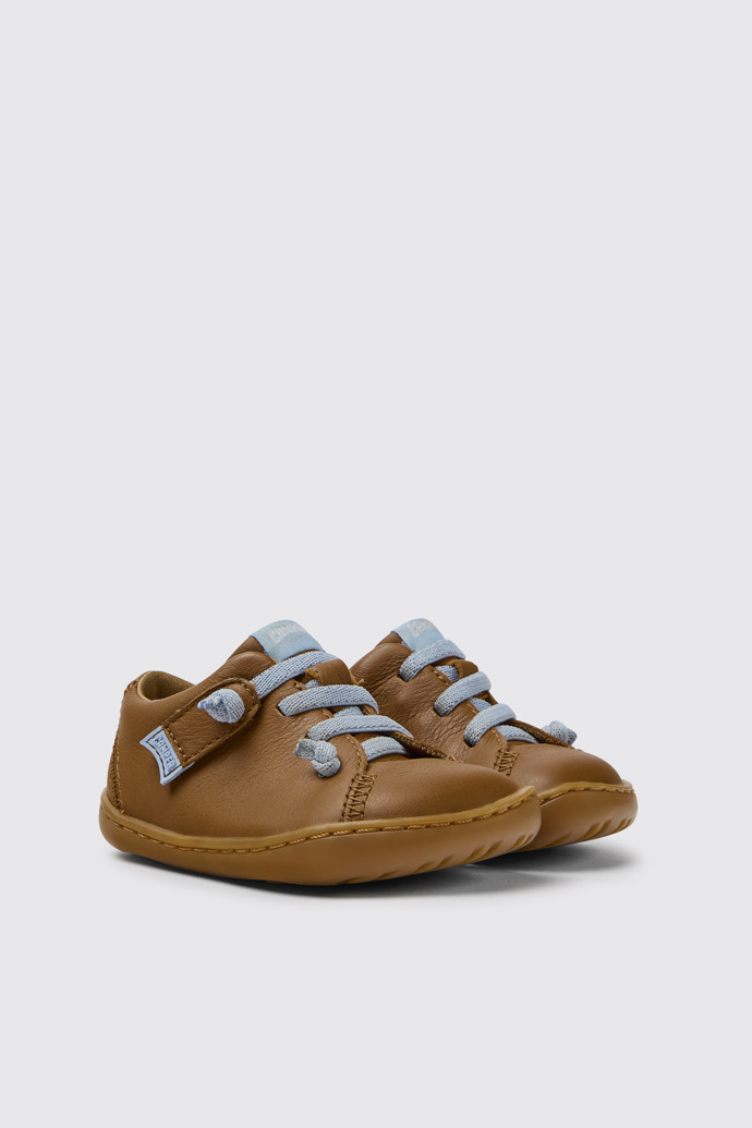 Peu Zapatos marrones de piel para niños