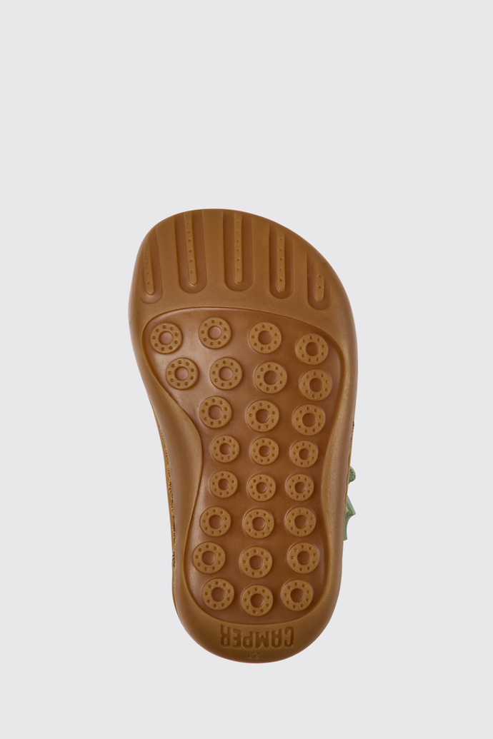 The sole of Peu White leather shoes for kids