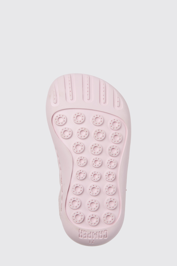 Peu Zapatos de nubuck rosa con efecto brillo para niña