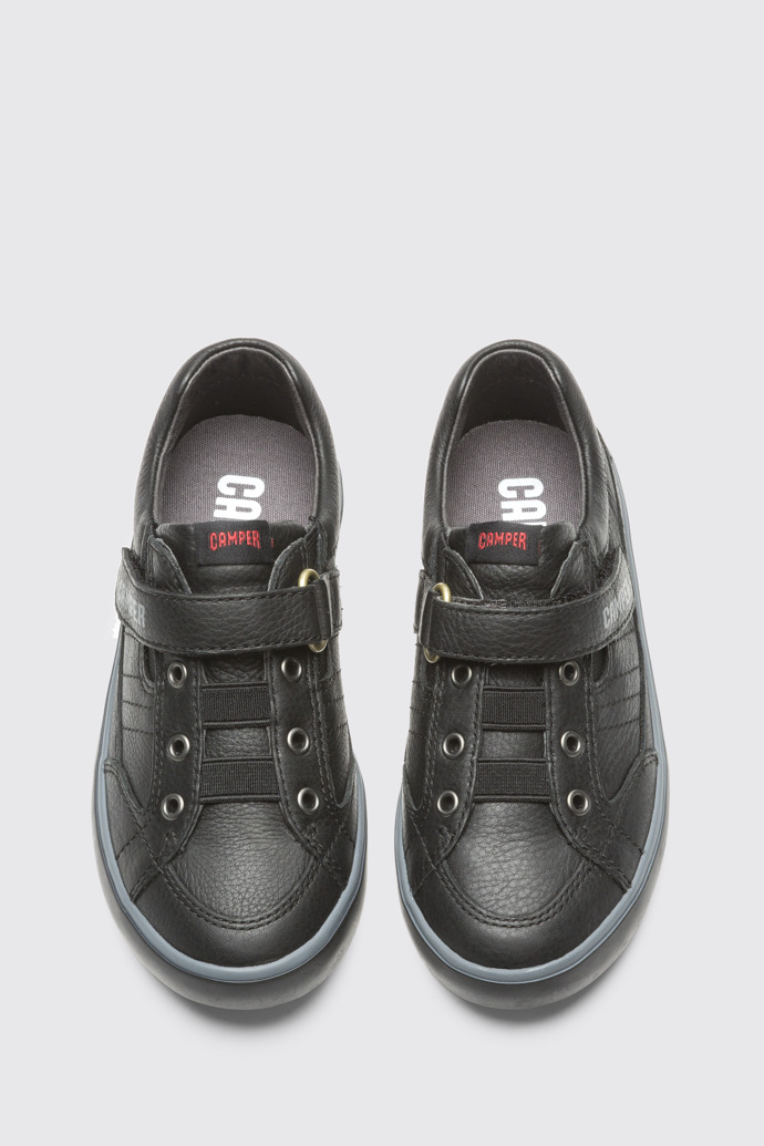 Overhead view of Pursuit Black Sneakers for Kids