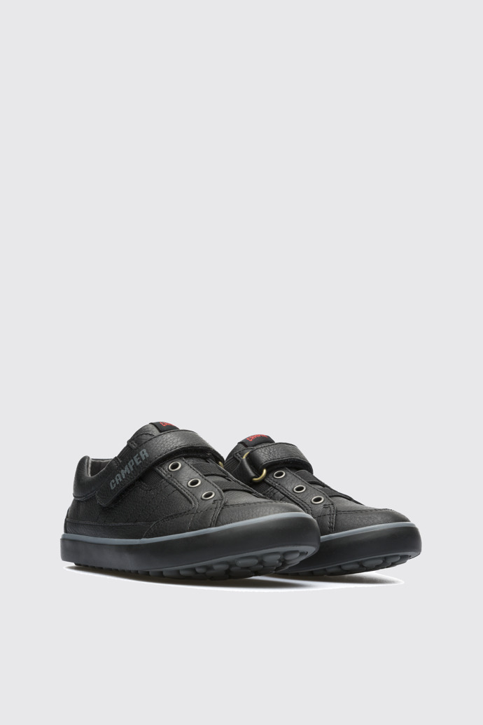 Front view of Pursuit Black Sneakers for Kids