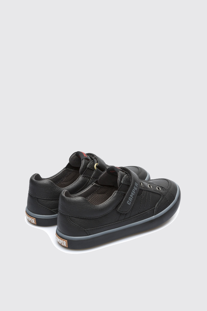 Back view of Pursuit Black Sneakers for Kids