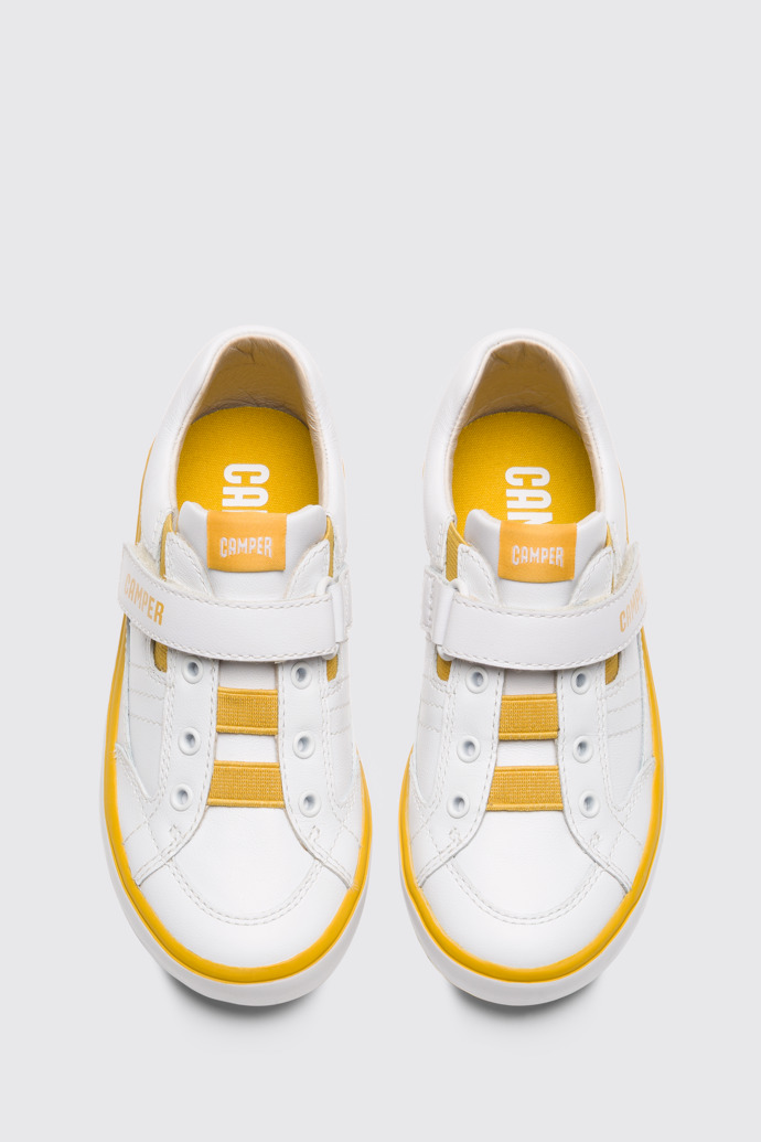 Overhead view of Pursuit White Sneakers for Kids