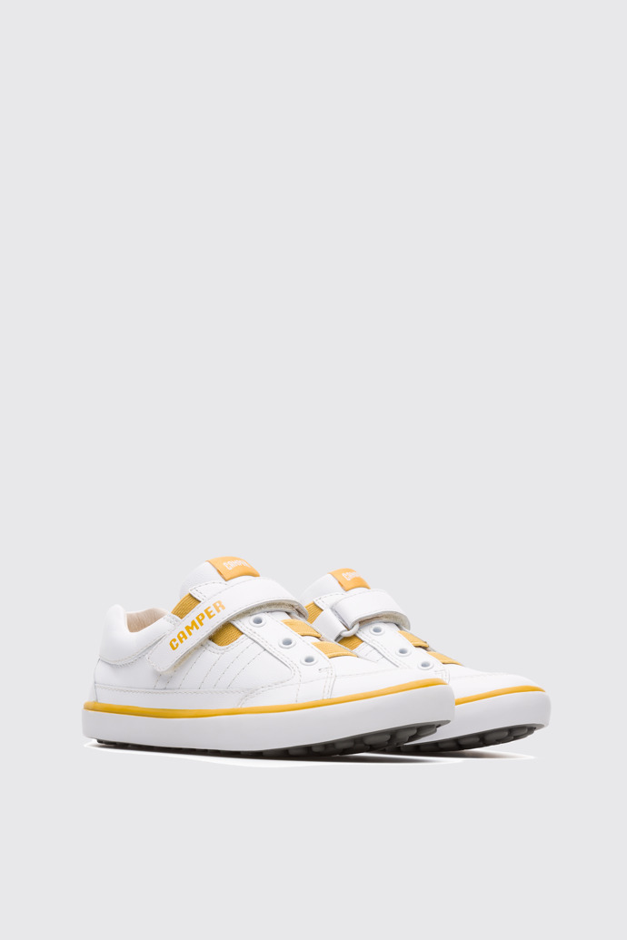 Front view of Pursuit White Sneakers for Kids