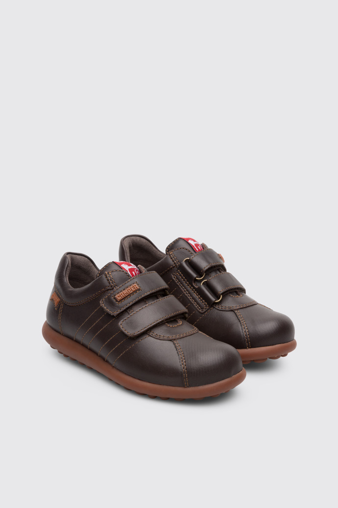 Front view of Pelotas Brown Sneakers for Kids