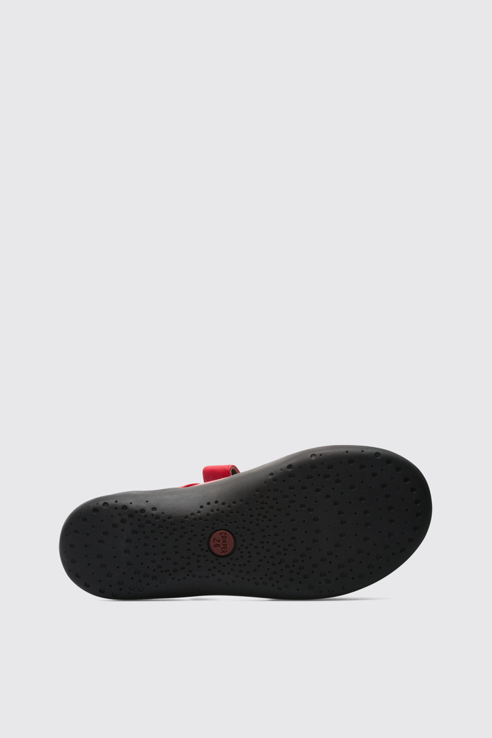 The sole of Spiral Comet Red Ballerinas for Kids