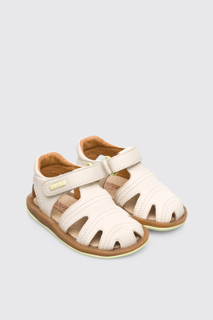 Front view of Bicho Beige Sandals for Kids