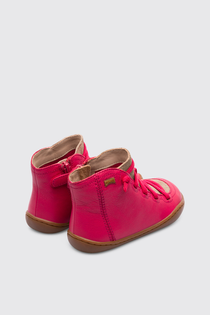 Back view of Peu Pink Boots for Kids