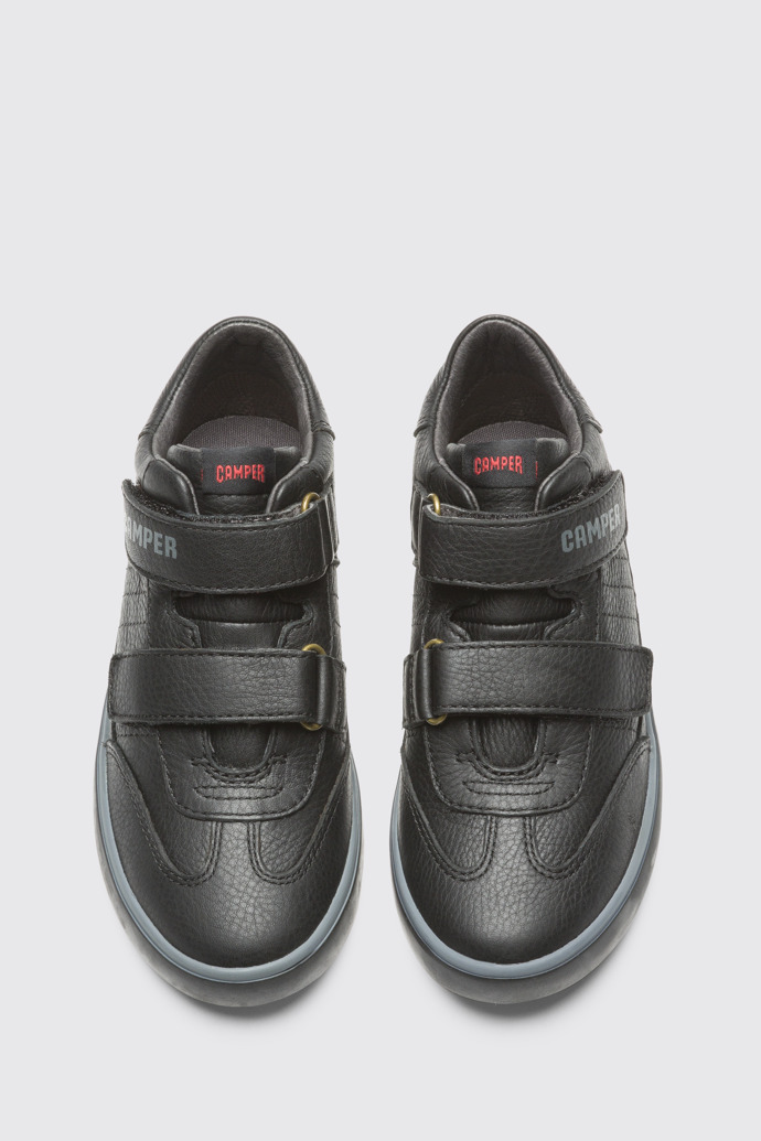 Overhead view of Pursuit Black Sneakers for Kids